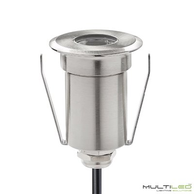 Baliza señalización empotrable de suelo o pared Led 1W AC85-265V IP65 Blanco Cálido