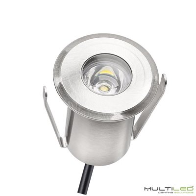 Baliza señalización empotrable de suelo o pared Led 1W AC85-265V IP65 Blanco Cálido