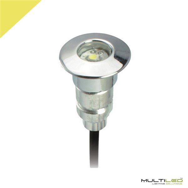 Baliza empotrable Led 0,6W IP67 12V Blanco Cálido