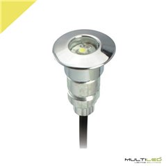 Baliza empotrable Led 0,6W IP67 12V Blanco Cálido