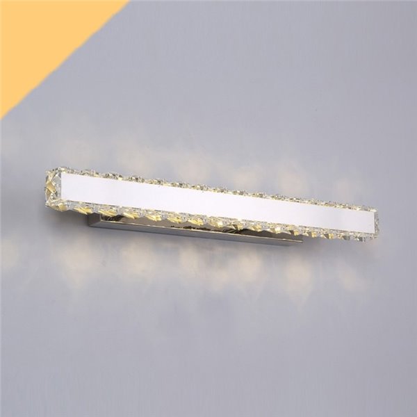 Aplique Led de Pared lineal Karim 10W cristal K9