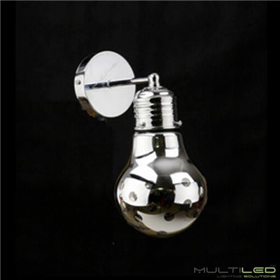 Aplique Led de Pared E27 Modelo Bulb Blanco Cálido