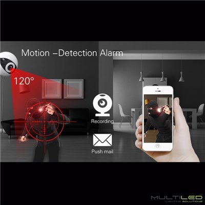 Camara IP Wifi 3,6MM 110º Wideangle + Audio integrada en app para sistemas de alarma Kerui