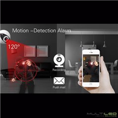 Camara IP Wifi 3,6MM 110º Wideangle + Audio integrada en app para sistemas de alarma Kerui