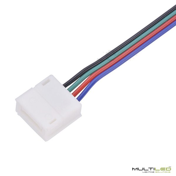 Conector rapido + latiguillo tira led SMD5050 RGB para tira IP65