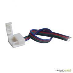 Conector rapido + latiguillo tira led SMD5050 RGB para tira IP65