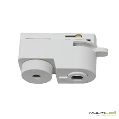 Conector/Adaptador carril Monofásico a luminaria colgante Color Blanco