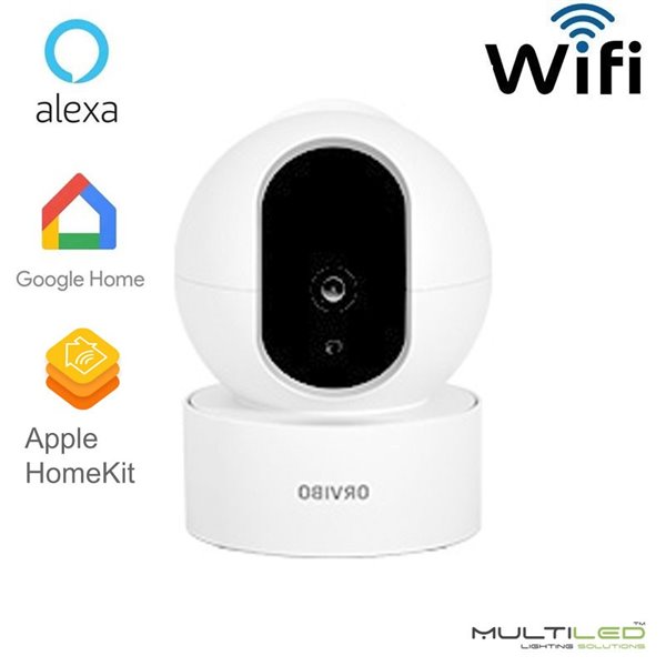 Camara IP Wifi PTZ 360º Wideangle + Audio integrado Orvibo, compatible con Alexa y Google Home