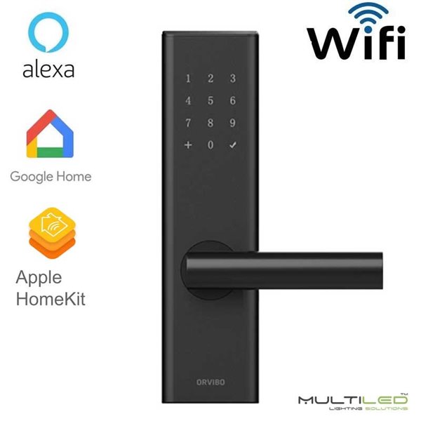 Cerradura inteligente biometrica C1 Wifi Zigbee para sistemas domoticos Orvibo y compatible con Alexa, Google Home y Apple Kit
