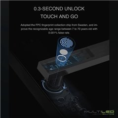 Cerradura T1 inteligente biometrica Wifi Zigbee para sistemas domoticos Orvibo y compatible con Alexa y Google Home
