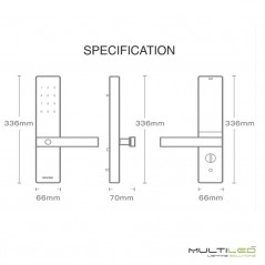 Cerradura T1 inteligente biometrica Wifi Zigbee para sistemas domoticos Orvibo y compatible con Alexa y Google Home