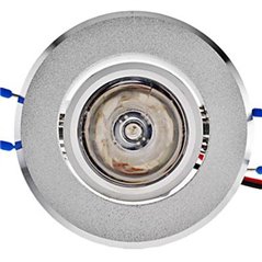 Empotrable Downlight 1W Plata Azul