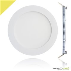 Empotrable Downlight Led 20W Extraplano Eco Blanco Cálido