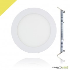 Empotrable Downlight Led 12W Extraplano Eco Blanco Cálido