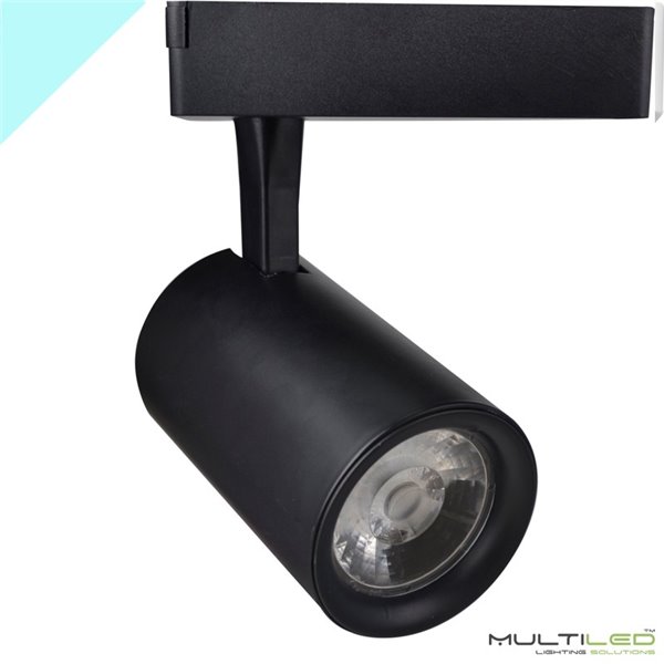 Foco de carril Led COB 30W Minimal Black Blanco Frío