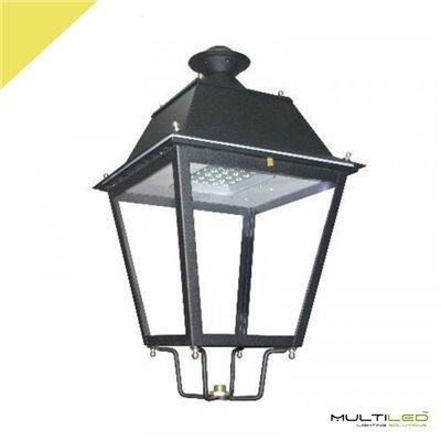 Farola villa aluminio LED 40W LUMILEDS blanco Cálido