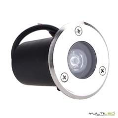 Foco empotrable de suelo Led 1W Blanco Frío