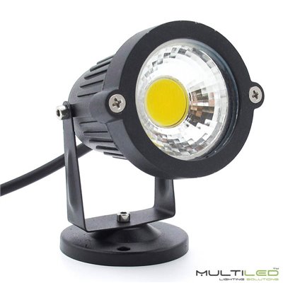 Foco LED Exterior y Jardin con Pincho 10W COB IP65 Blanco Cálido