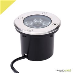 Foco empotrable de suelo Led 5W Blanco Cálido