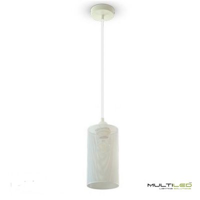 Lampara Colgante de techo Elegant Ø11,5  E27 Blanca