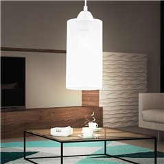 Lampara Colgante de techo Elegant Ø11,5  E27 Blanca