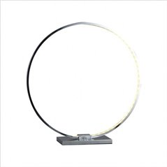 Lampara Led de Mesa RGB Cromado Circle 550mm Diametro