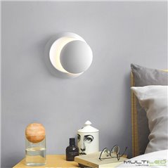 Aplique Led de Pared 5W Modelo Hugo 360 grados Blanco