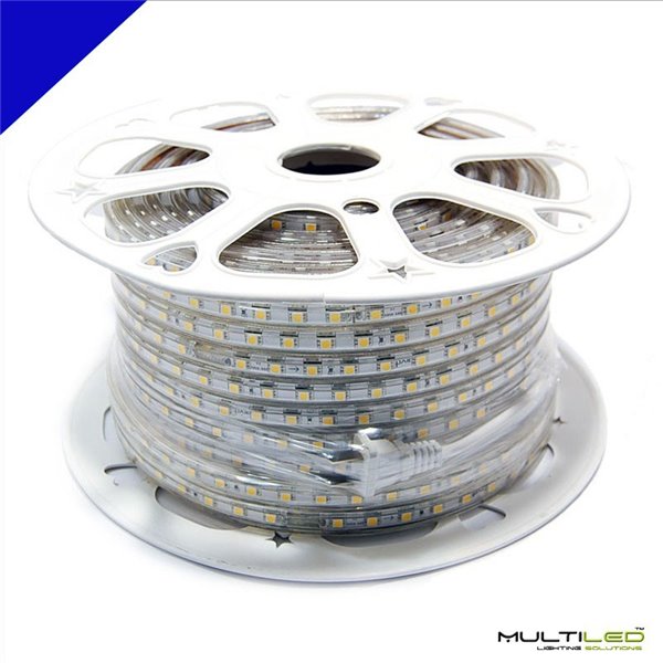 Bobina 50 Mts tira Led SMD5050 Azul 60/LM 220V