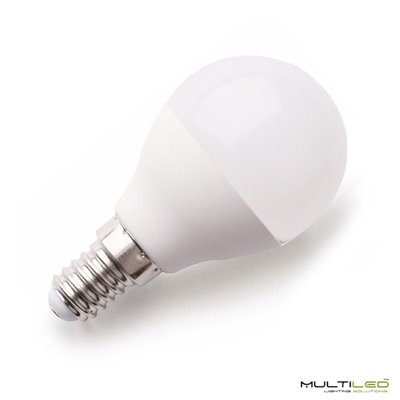 Bombilla Led Globo Mini Eco 7W E14 G45 Blanco Frío