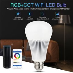 Bombilla Led Wifi Mi-light 9W RGB + CCT E27 compatible con Alexa y Google Home