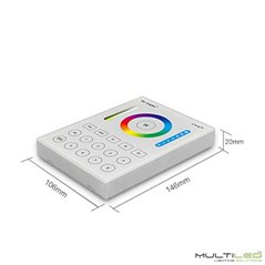 Controlador Mi-Light RGB+ CCT Dual Wifi a pilas  8 Zonas táctil de superficie