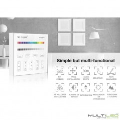 Controlador Mi-Light RGBW Wifi a pilas táctil de superficie