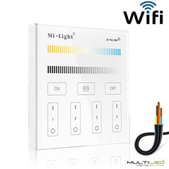 Controlador regulador Mi-Light  CCT Dual Wifi AC180~240V táctil empotrable