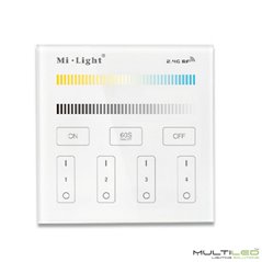 Controlador regulador Mi-Light  CCT Dual Wifi AC180~240V táctil empotrable