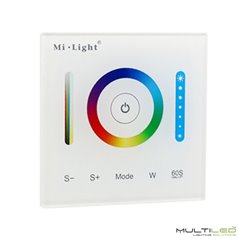 Controlador tira led Mi-Light RGBW 12V-24V táctil empotrable