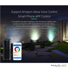 Foco LED Exterior y Jardin con Pincho 6W WIFI Mi-Light RGB + Blanco dual CCT IP65