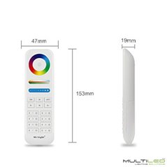 Mando a distancia RGBW +CCT Control de temperatura táctil 8 zonas Mi-Light