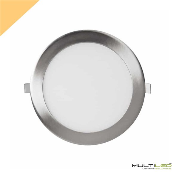 Empotrable Downlight Led 12W Extraplano Eco Blanco Frio Niquel