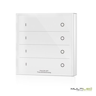 Panel Regulador Dimmer Monocolor RF 4 Zonas AAA