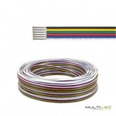 Cable 6 hilos para tira led RGB+CCT (POR METRO)