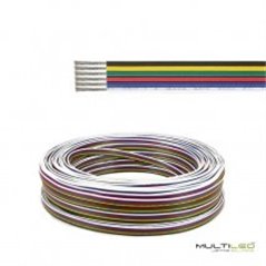 Cable 6 hilos para tira led RGB+CCT (POR METRO)