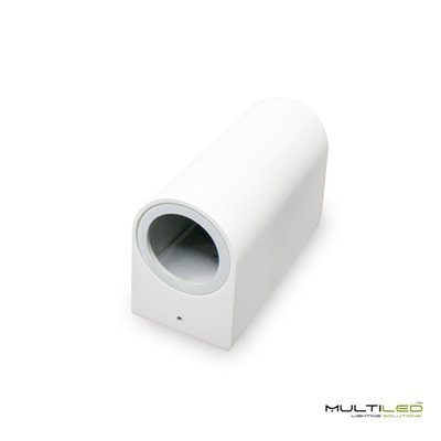 Aplique de Pared exterior Blanco Tube para bombillas Dicroicas 2 X GU10