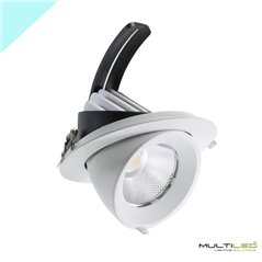 Empotrable Downlight Led Basculante circular COB Epistar 15W Blanco Frio