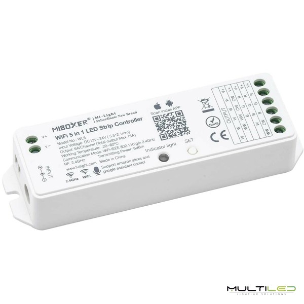 Controlador WiFi para Tira LED RGB 220V. Incluye mando IR. Compatible con  Tuya, Alexa, Google Assistant
